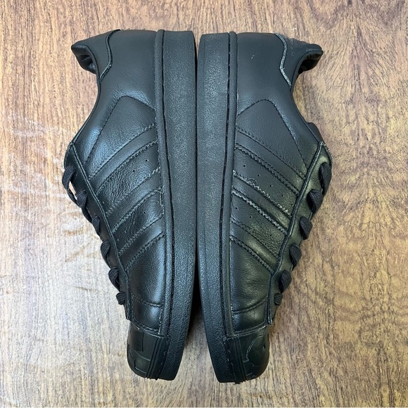 Adidas Superstar Pharrell Williams Supershell Black Yellow Shoes Size 6.5 - Picture 8 of 13